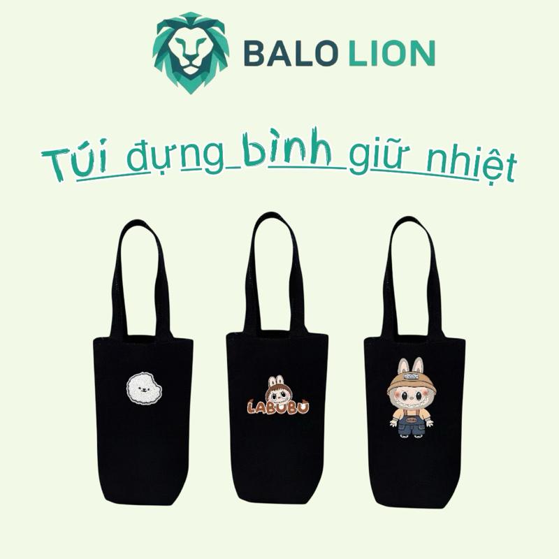  Túi đựng bình nước vải bố chống nước đơn giản cỡ lớn đựng nhiều loại bình 