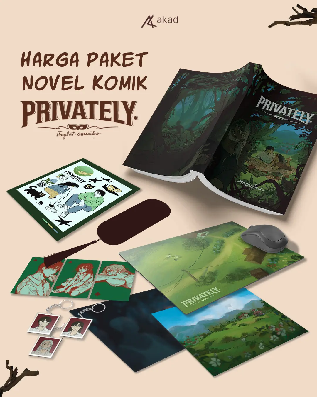 Buku Novel Komik Privately - Akad - Bumi Fiksi