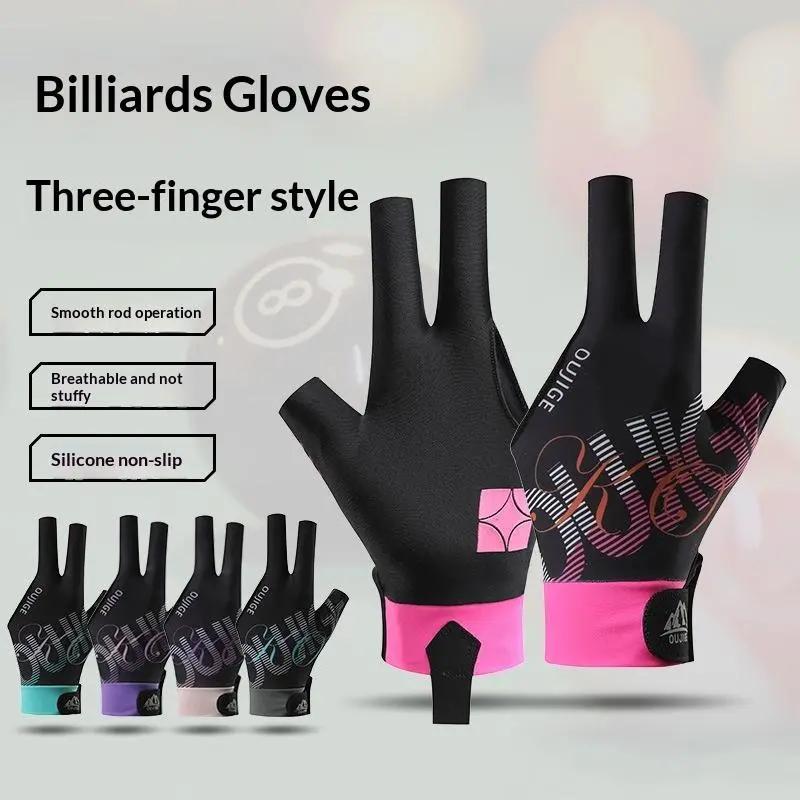 tay bi-a găng tay trái không trượt bàn tay, ba ngón tay. găng tay cầm tay có thể hít thở billiard bóng đá đàn hồi găng tay.