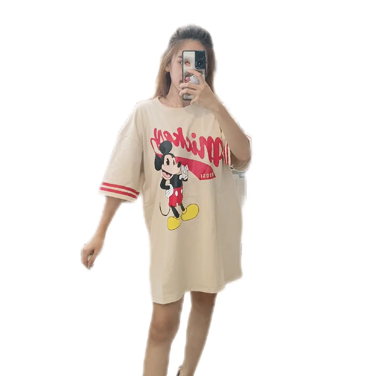 kaos mickey flower oversize