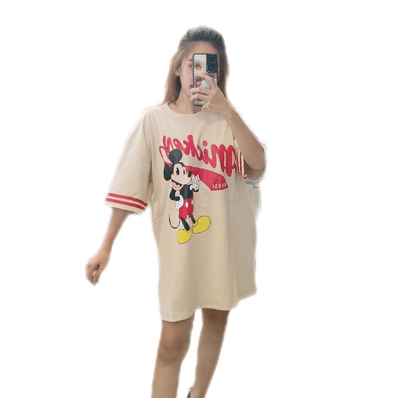kaos mickey flower oversize 0
