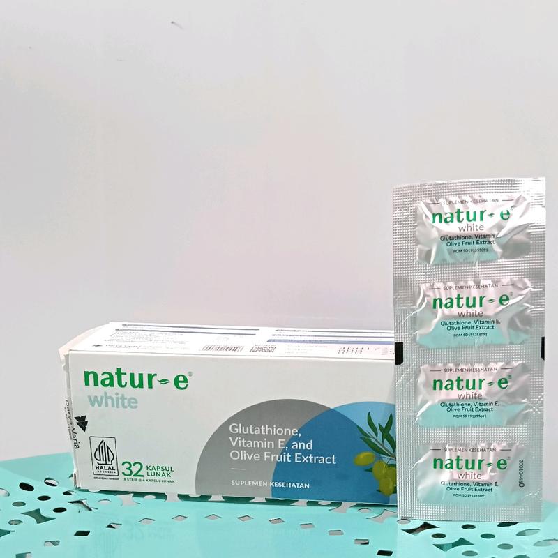 Natur E white kapsul suplemen kulit kecantikan (1 lembar isi 4 butir) 0