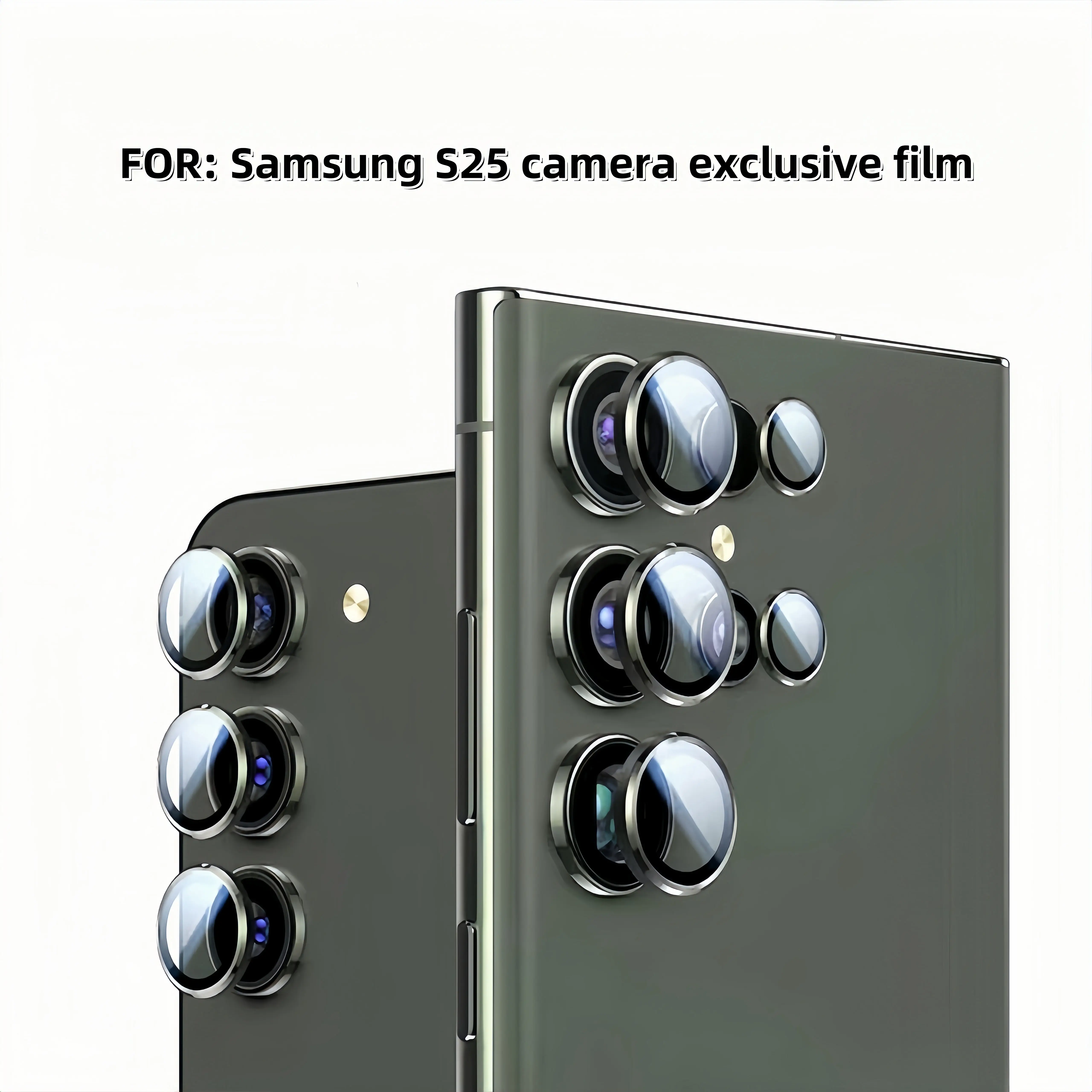Camera lens protective glass for Samsung S25 full coverage lens metal protective film