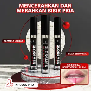 Glossmen Natural Lip Serum  Pencerah Bibir Hitam - Lipcare Bibir Kering dan Hitam