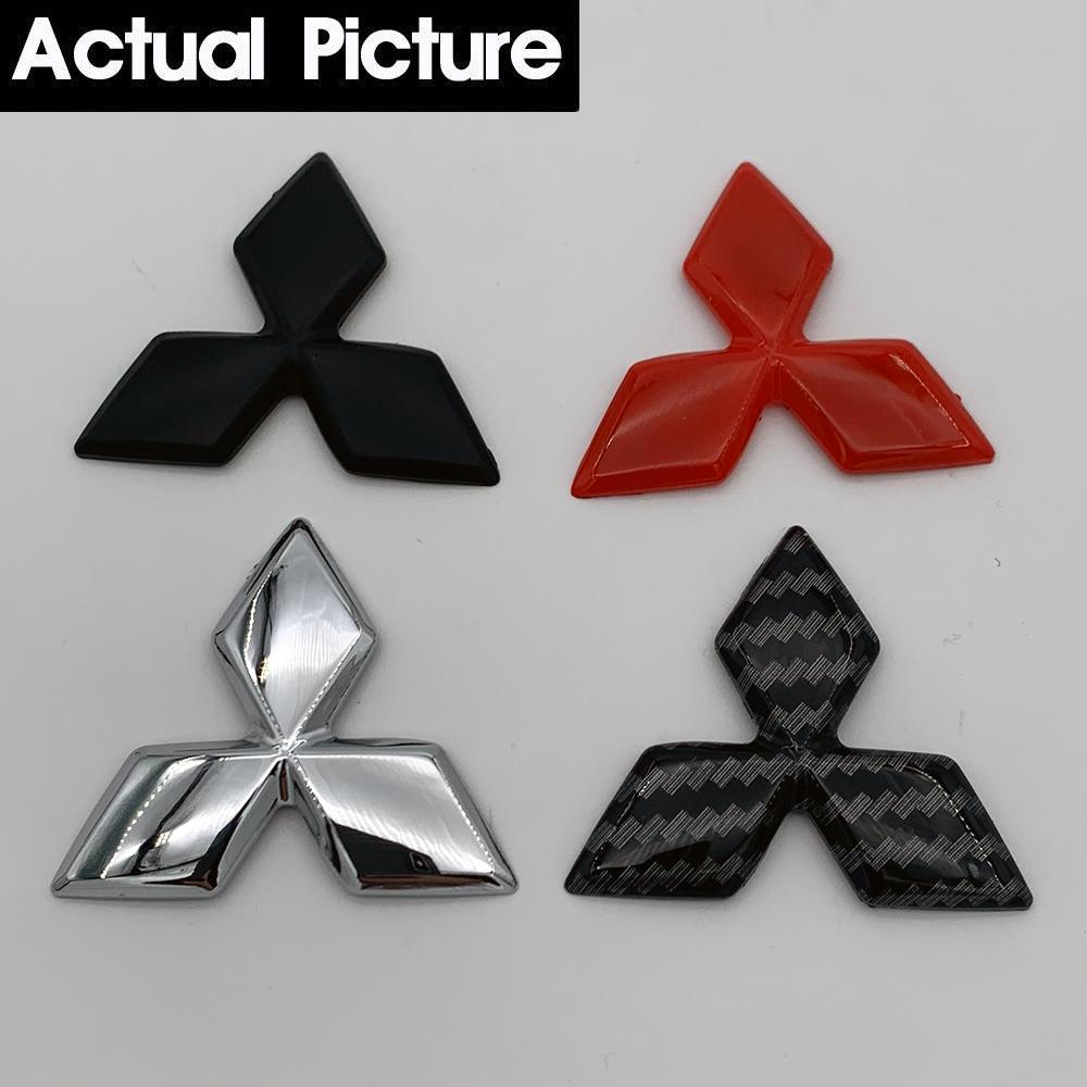 Emblem Mitsubishi 3 Berlian Cover Logo Stir Mobil 46x40mm Bahan ABS Mudah Dipasang Tanpa Lepas Logo Asli Tampilan 3D Elegan Cocok untuk Mitsubishi Xpander/Pajero/Outlander