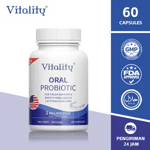Vitality-Suplemen Probiotik Oral Untuk Bau Mulut,  - Probiotik untuk Menjaga Kesehatan Gigi, Gusi & Rongga Mulut Anak hingga Dewasa Radang, Kerusakan Gigi, Kesehatan Gusi, Dan Kesehatan Mulut Dan Gigi