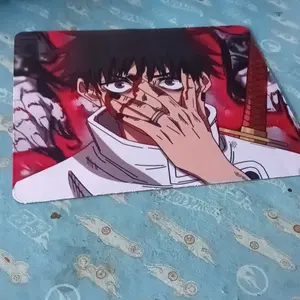 Mousepad Motif Anime Jujutsu Kaisen Yuta Okkotsu/Geto/Yuji/Sukuna Anti Slip Mouse Pad 18x22