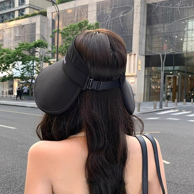 topi anti panas matahari topi wanita  topi anti uv  topi wanita korean style hijab fashion topi lebar pinggirannya besar 9