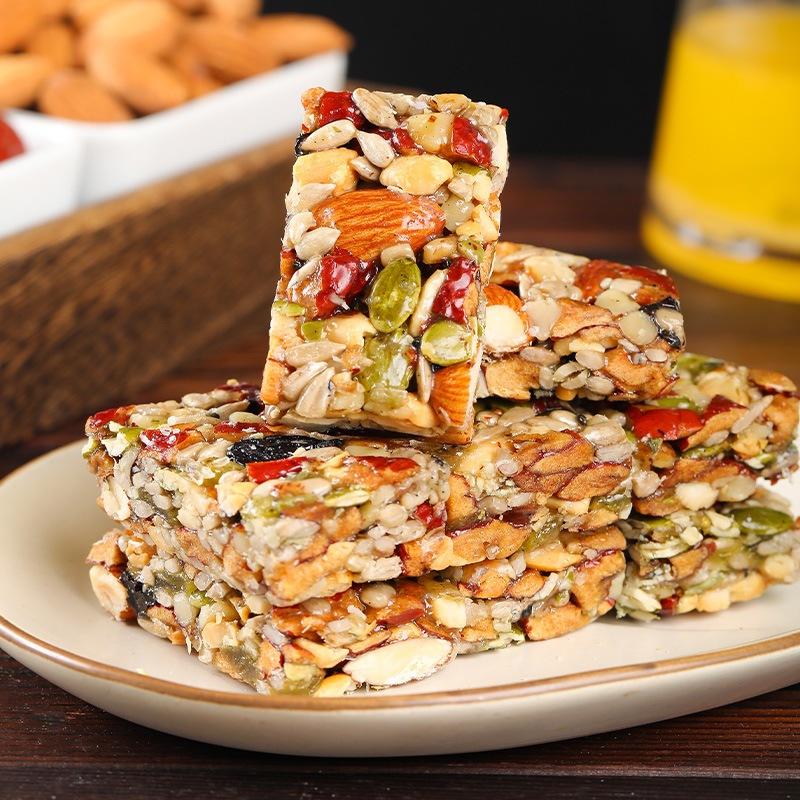 [COD - GRATIS ONGKIR] Granola Bar dari 9 Jenis Biji-bijian Bernutrisi, Renyah dan Lezat, Granola Mix Tanpa Tambahan Gula, Camilan Praktis dan Bernutrisi