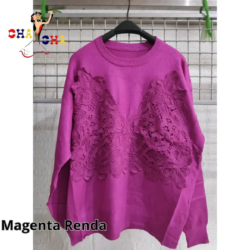 ATASAN RAJUT VARIASI RENDA / ATASAN  IMPORT KNITWEAR CASUAL WANITA 6