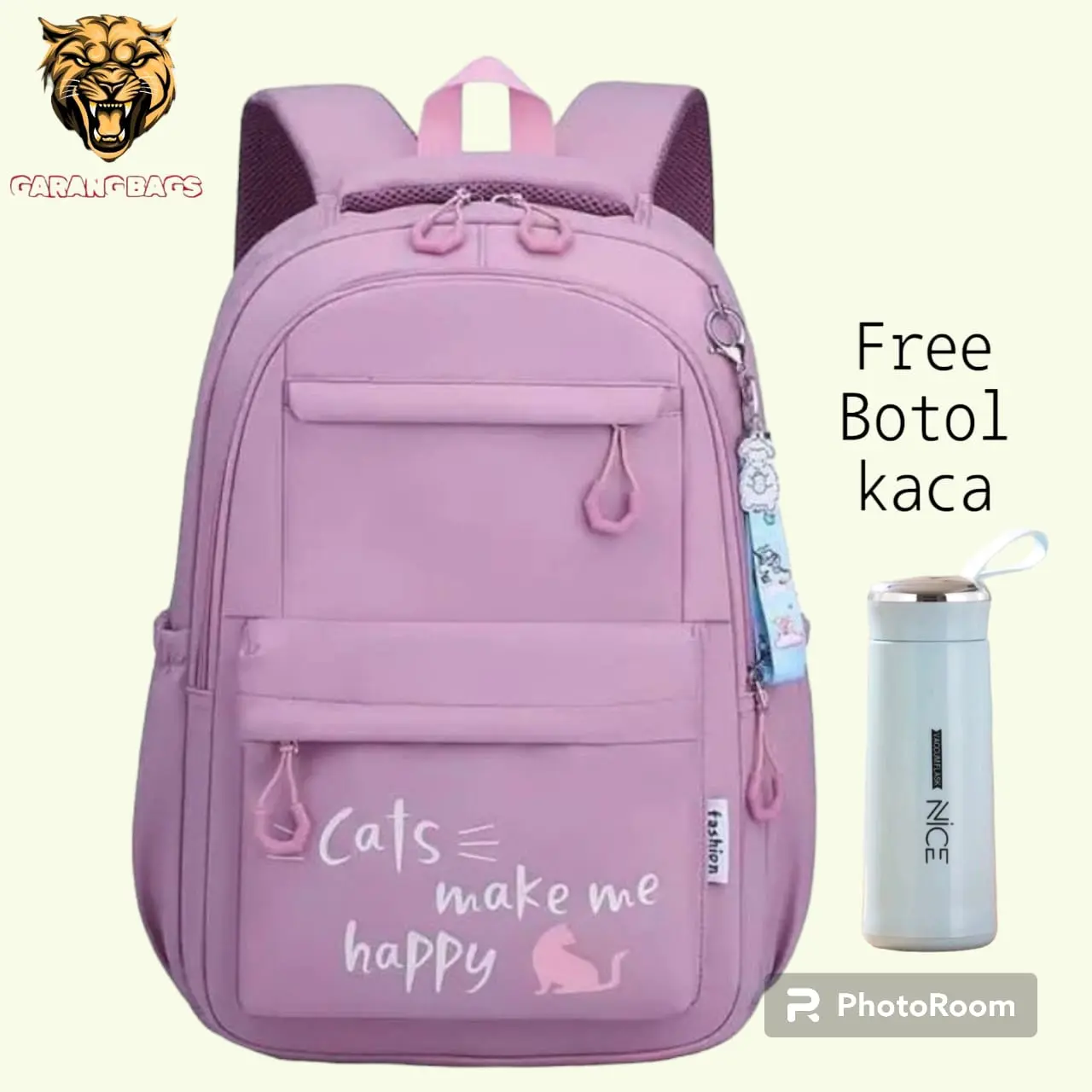 Tas Ransel Sekolah Anak Perempuan/ Tas Sekolah Anak SD, SMP, SMA/ Tas Sekolah Korean Style/ Tas Anak Cewek Viral/ Tas Ransel Kekinian/ Tas Anak Perempuan Korean Style Terbaru Fashion