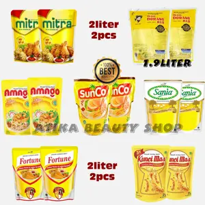 [ 2PCS 2LITER ] Minyak Goreng Sunco / Fortune/KunciMas /RoseBrand/ Mitra Refill 2Liter