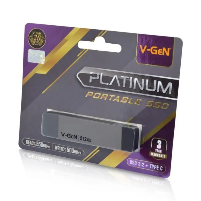 V-Gen Portable SSD 512 GB USB Type-C