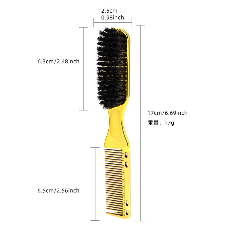 Product Introduction of BarberTop Men's Beard Styling Combing Hair Fragments Sweeping Beard Styling Care Dual Head Multifunctional Brush Comb Convenient Hair Styling Easy to Use Haircare Heatless 3