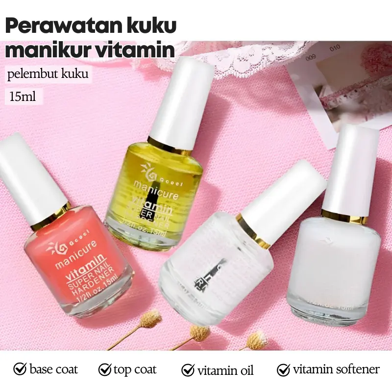 Cuticle Remover / Top Coat / Vitamin Kuku / Nail Vitamin / Cuticle Oil/ Vitamin BNC/Minyak pelembut Manicure Pedicure Nail Cream Krim Gel Polish