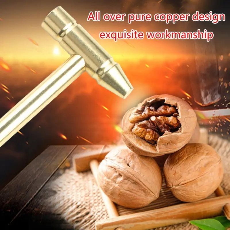 6 in 1 copper hammer small round hammer multi-function mini hammer screwdriver