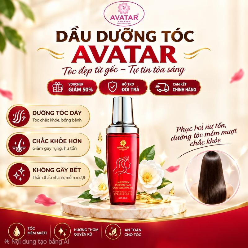 Dầu Dưỡng Tóc Avatar 80ml - Chất Lượng Nhật Bản