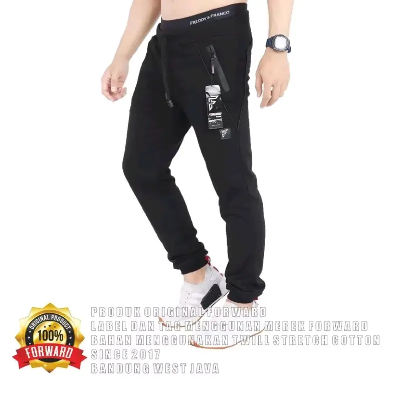 Celana Jogger Pria Wanita Babyterry Panjang Celana Joger Training Forward System 5