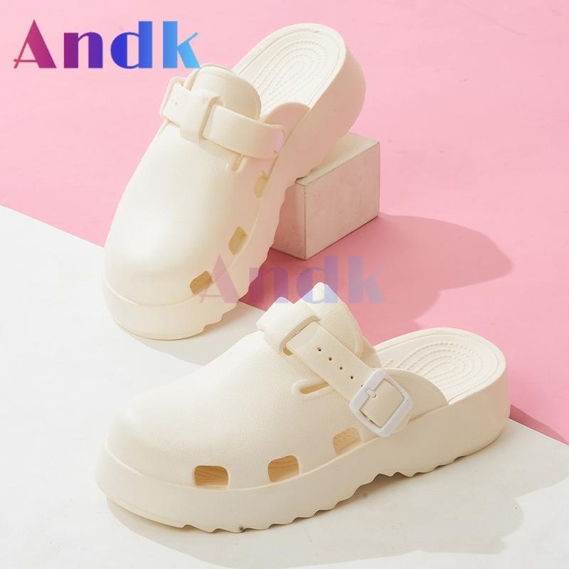 Product Introduction of Andk 2025 Sandal Wanita Wedges Korea Sandal Slop Premium Platform Sandal Wanita Sepatu ibadah Muller Clogs Cewek Sendal 38