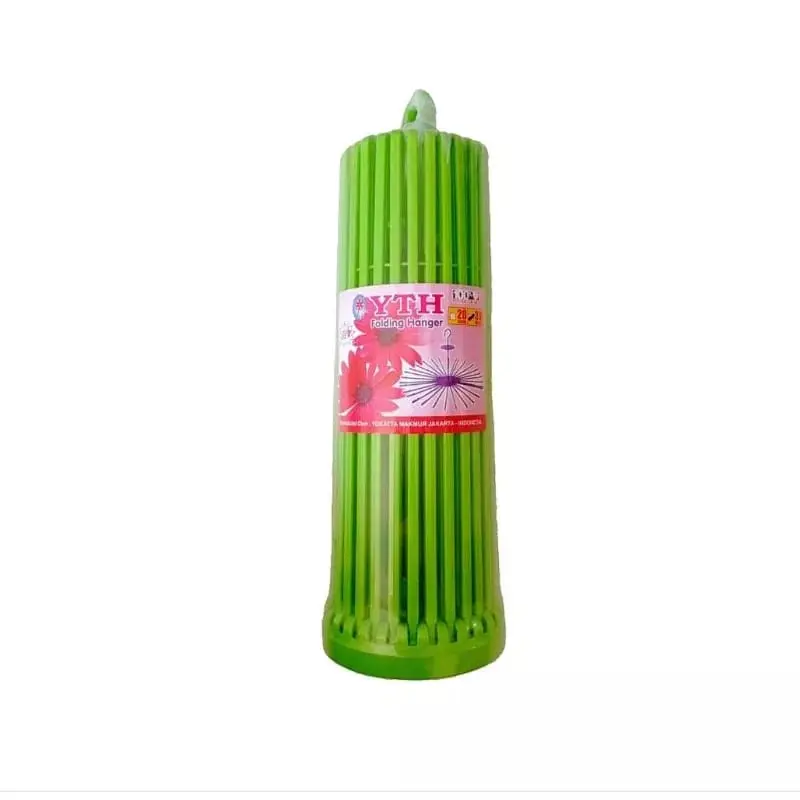 Folding 30 Stik Jemuran Bayi Putar / Gantungan Baju Plastik Pakaian Gagang