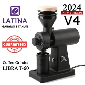 Latina Libra T60 T-60 Coffee Grinder Mesin Penggiling Kopi Elektrik - Hitam V4
