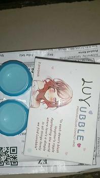 Product Review of SOFTLENS LUVUBBLE MINUS GRAY SERIES 2 softlens minus natural murah from d**i 0