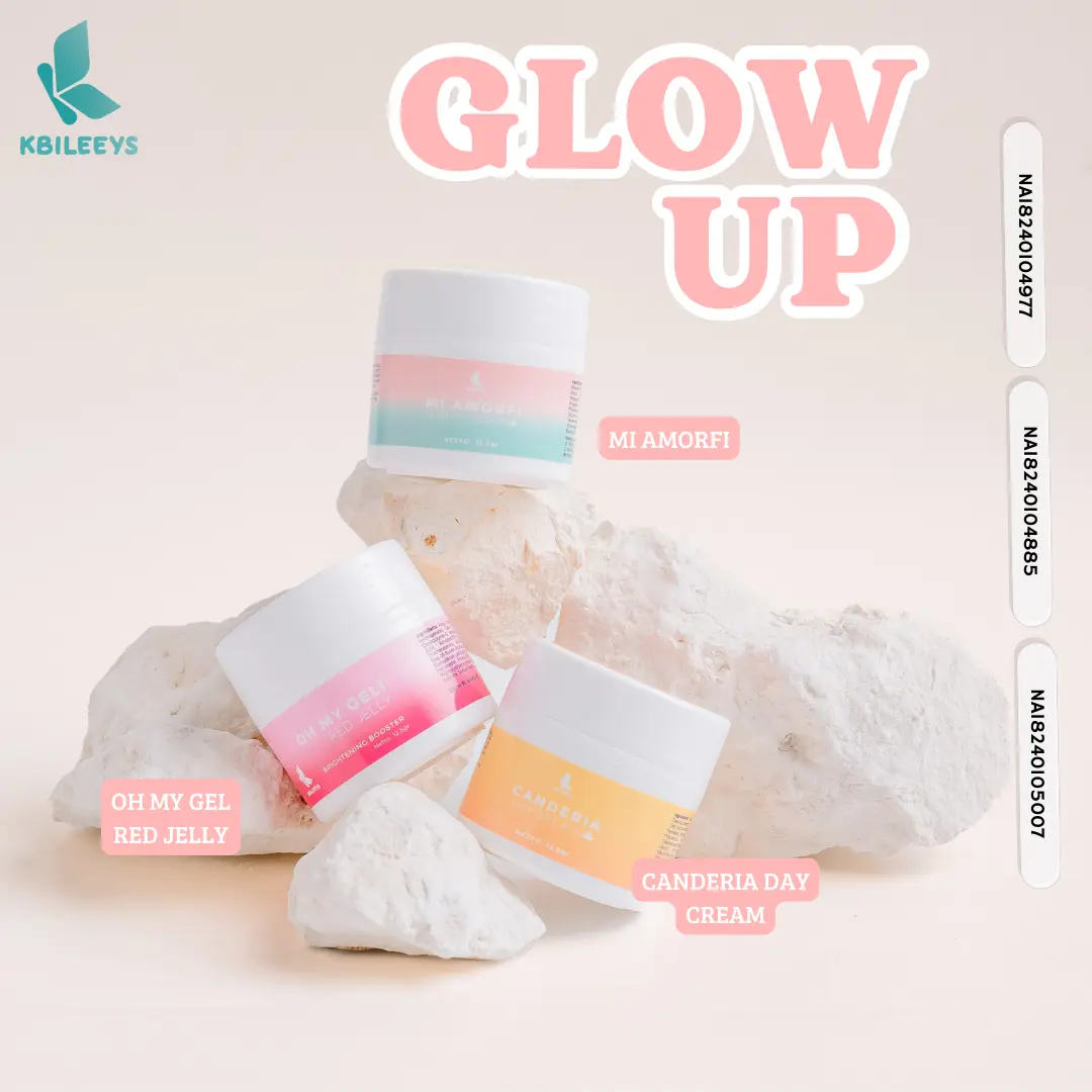KBILEEYS PAKET GLOW UNTUK KULIT NORMAL,BERFLEK, Wajah Perawatan