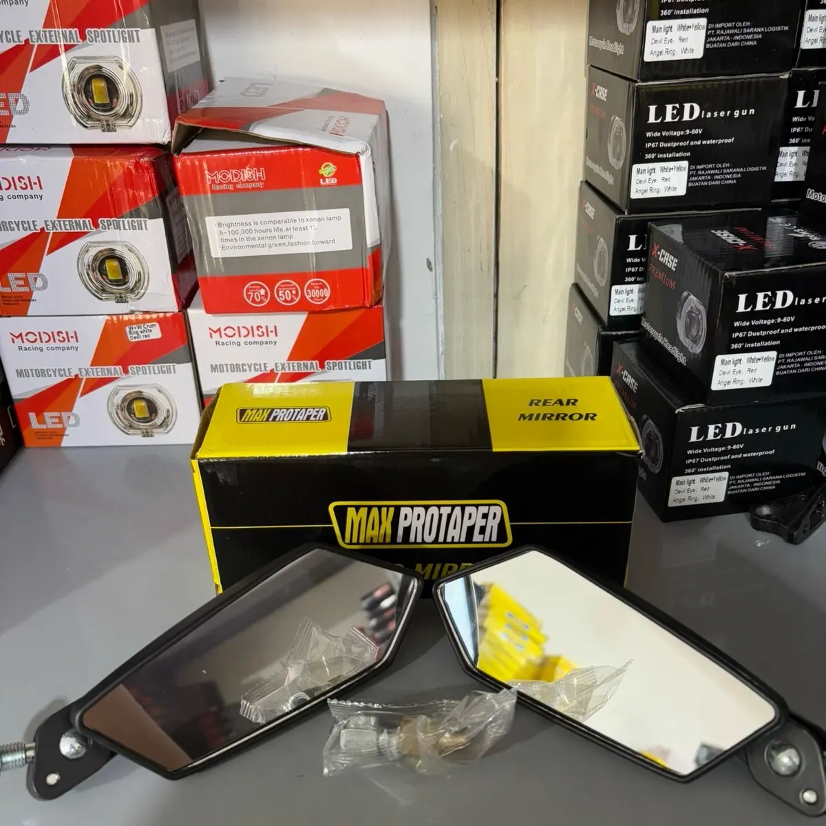 Kaca Spion Motor Model Koso Tanduk Jupiter MX, Vega R, Mio, Beat, Vario
