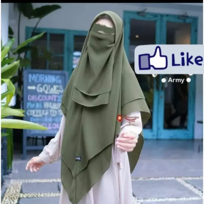 Kerudung segitiga instan,segitiga 2layer,kerudung segitiga 1