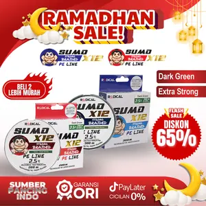 Radical Senar PE SUMO X12 - 300M - Dark Green - Tali Pancing PE Kepang Braid Mancing Laut Jigging Casting GARANSI 100% ORI