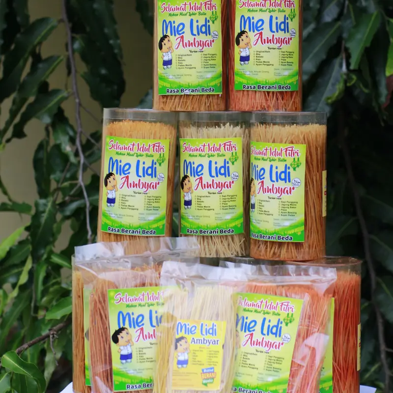 Mie Lidi GEPENG 200gr/mielidi/miegepeng/milidimurah /Jajanan/mielidienak /lidian/mielidigurih/lidian 0