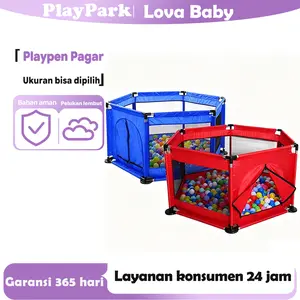 Perlengkapan Bayi Playpen Pagar Anak-anak Keranjang Mandi Bola Peralatan Tempat Tidur Bayi Playpen Dengan Ring Basket Kolam Mandi Bola Anak-anak Bermain Pagar Indoor Newborn Toddler