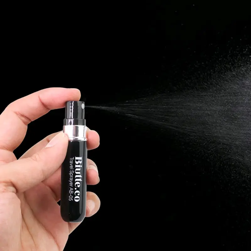 Biutte.co Botol Parfum Travel Refillable Atomizer Spray 5 ml - AB-05 - Black 2