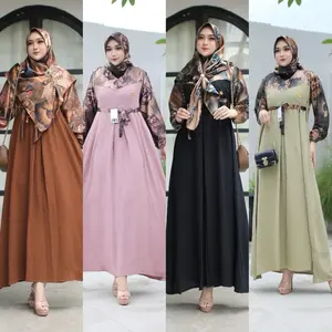 Gamis Raudha Sett Hijab - Wanita Muslim