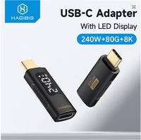 Gambar HAGIBIS 240W USB C ADAPTER WITH LED DISPLAY USB4 PD FAST CHARGING TYPE C CONNECTOR 80 Gbps 8K VIDEO POWER VOLTAGE LED DISPLAY dari HAGiBiS Indonesia Store Kota Depok 1 Tokopedia