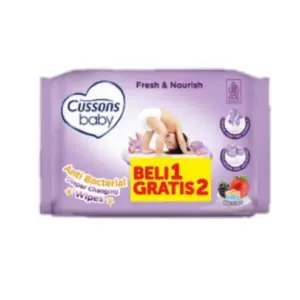Tisu Basah Cussons Baby 1 Pack Isi 3 tisu basah Bayi Biru Pink Ungu Wipes Tissue