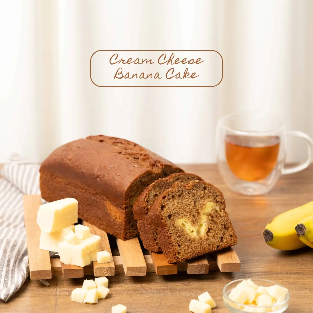 Cream Cheese Banana Cake - Kue Pisang Premium Rasa Keju | Size: 20x8x6.5cm