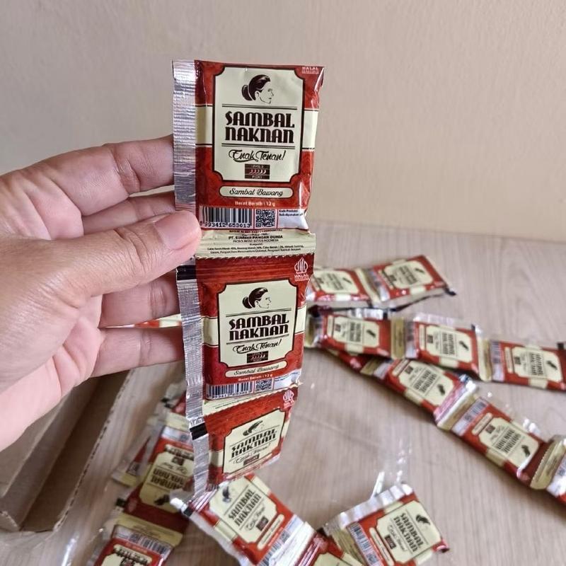 Daily Food.id •►  Bawang Naknan Level 3  Sachet @12gr (1 Pack isi 50 Pcs) • Praktis Masakan Instan sambal kemasan 7