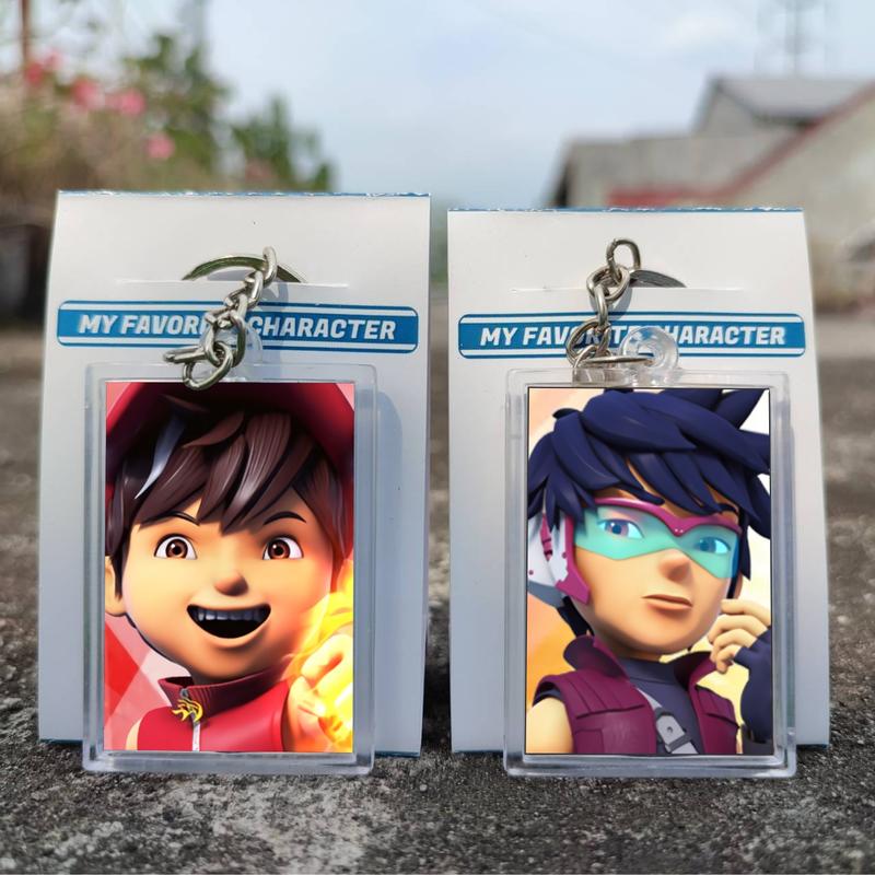Gantungan Kunci Kartun Boboiboy - Ganci Anime - Keychain - Boboiboy - Ying - Yaya - Fang 0