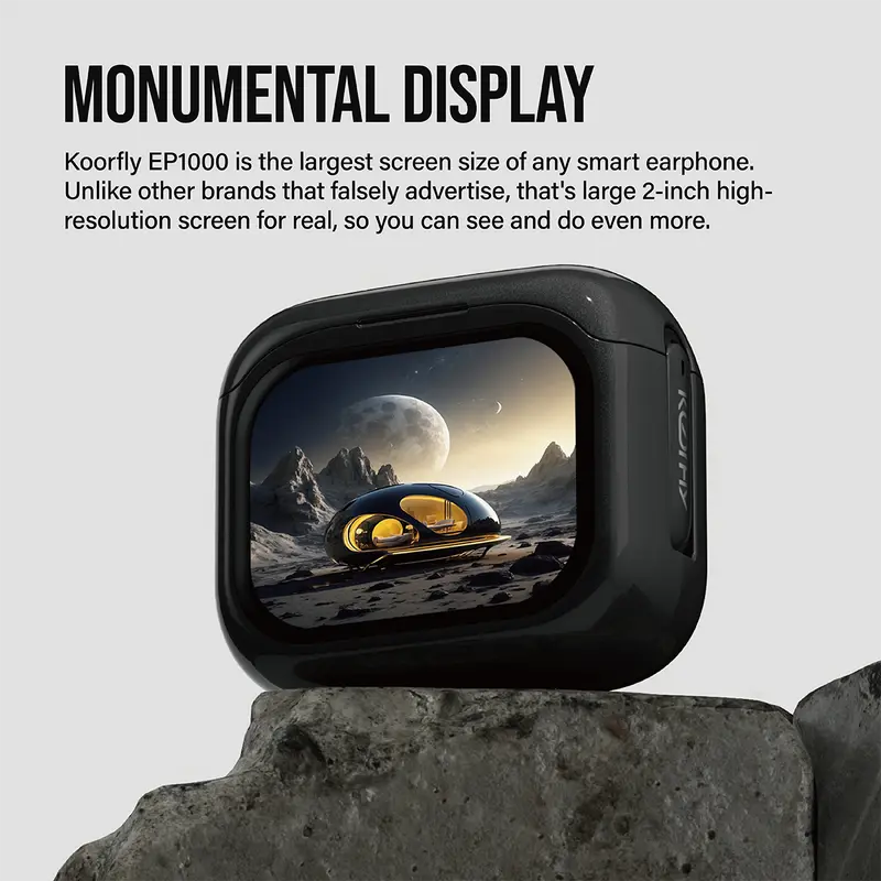 KOORFLY EP1000 Earphone TWS Bluetooth Headset Smart HD Large Screen Original Multi-Function Wireless Earbuds 7