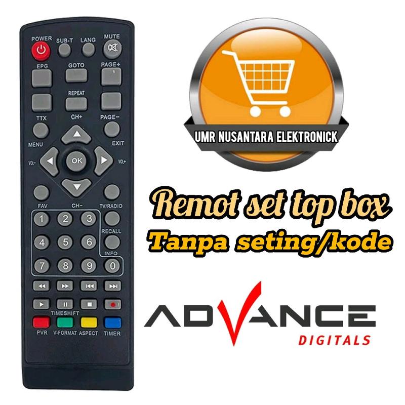 Remote SET TOP ADVANCE ORIGINAL tanpa seting - Shop | Tokopedia