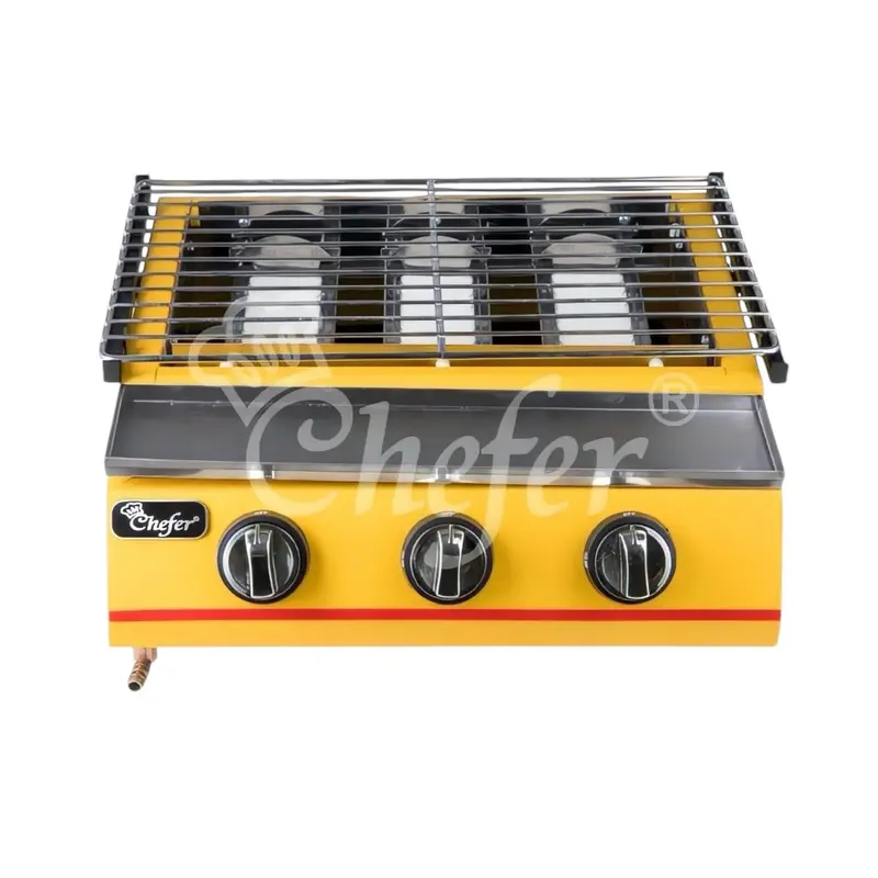 Alat panggang bbq gas 3 tungku kompor grill bakaran 1