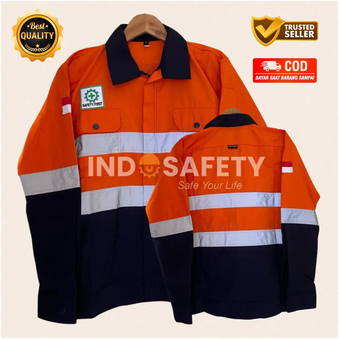 COD I ATASAN WEARPACK SAFETY MODEL AIRFLOW OREN HITAM