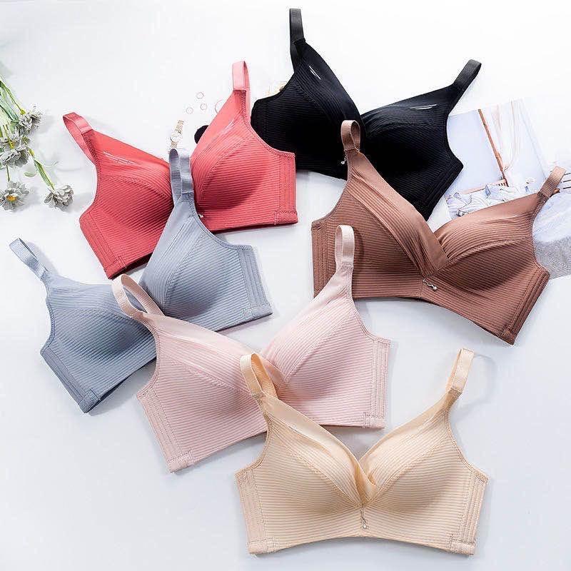 BH040 Bra Wanita Push-Up Isi Busa Tali Strap dan Bahan Lace Breathable Hiasan Bordir 0