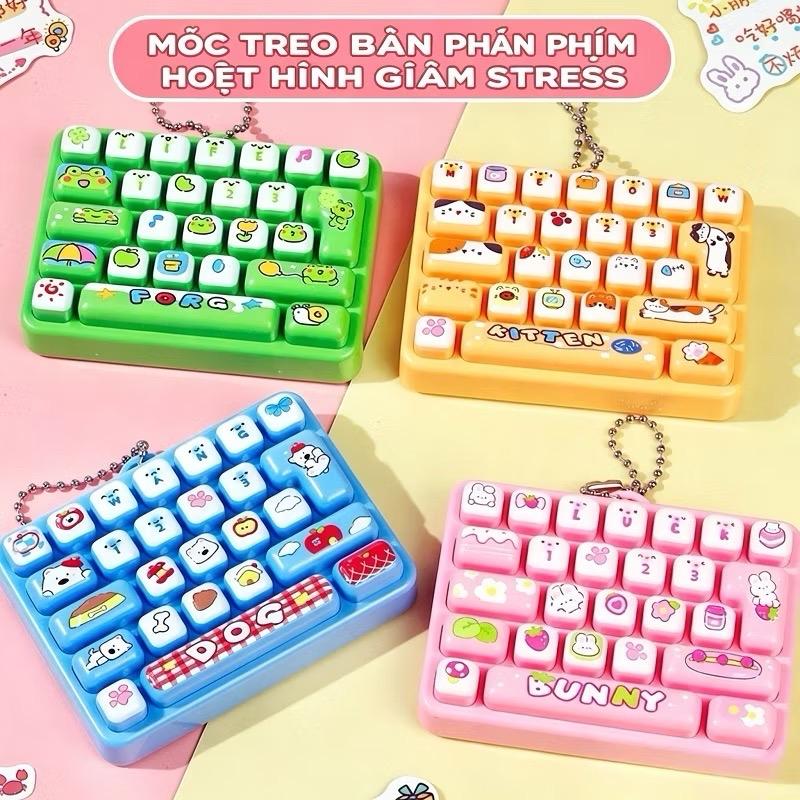 Bàn phím Móc Treo mini 6x8 cm- Bàn Phim Hoạt Hình Giảm Stress Với Thiết Kế Dễ Thương Và Màu Sắc Sống Động