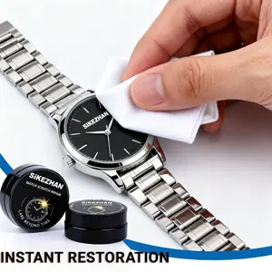 Watch Polishing Paste & Cloth Kit Metal Scratch Remover Cream for Stainless Steel Gold Repair Set Restores Mirror Shine