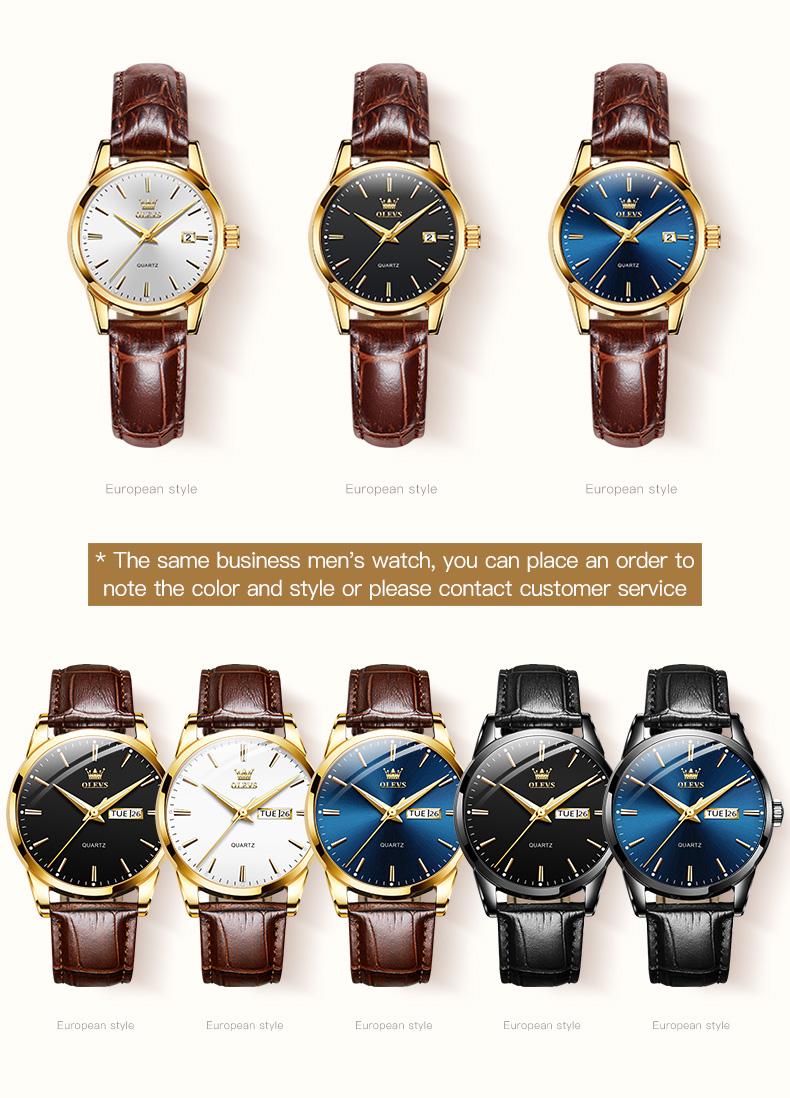 Product Introduction of OLEVS #6898 Fashion Casual Women Quartz Watch Waterproof Watch Top Brand Luxury Simple Business Sports Wristwatches For Ladies Girls Students Female Gift 12