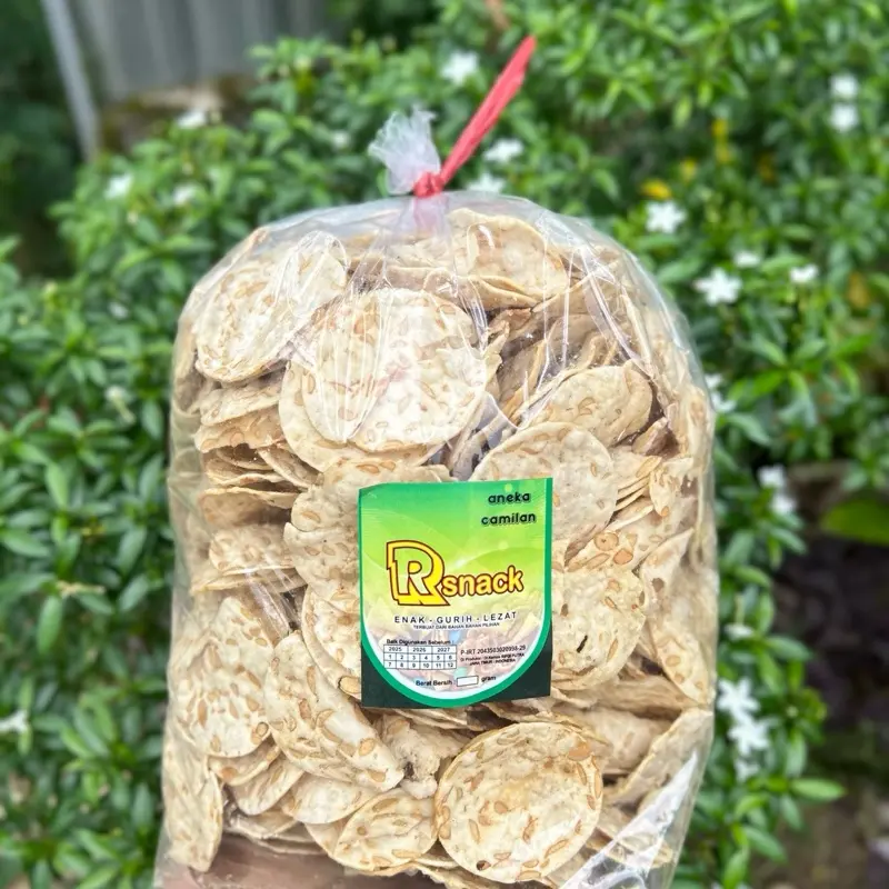 Kripik tempe sagu 250g,500g,1kg include bubble wrab dan kardus