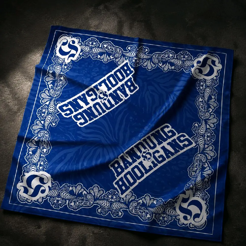 FTBALSPZL - Bandana Slayer Persib - Bandana - Masker wajah - Asesoris serbaguna - Polyester - Full sublim