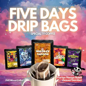 Five Days Drip Bag Coffee ( kopi filter ) By Black Potion Roastery